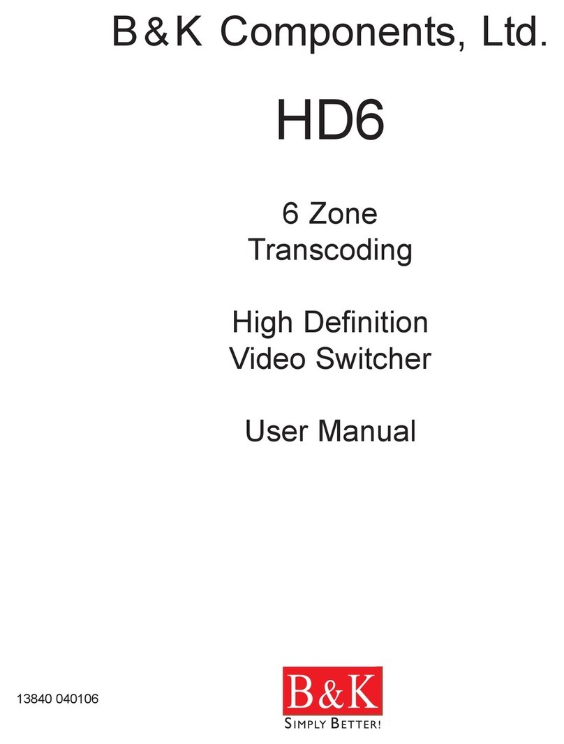 B&K HD6 user manual