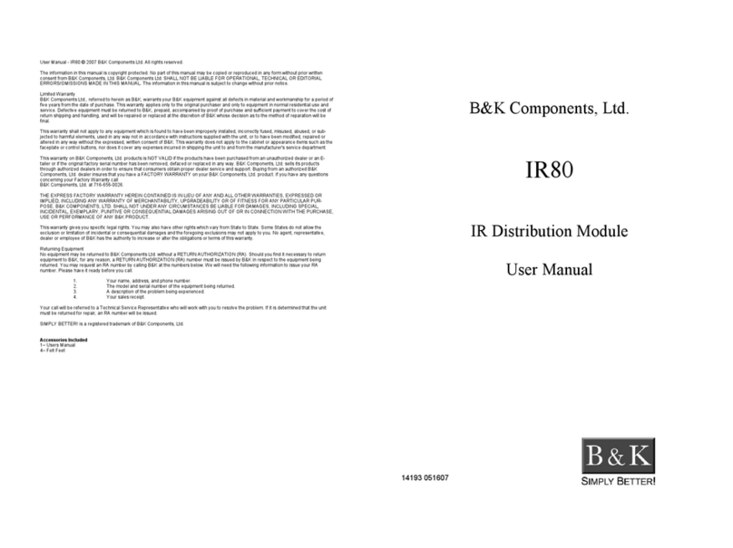 B&K IR80 user guide