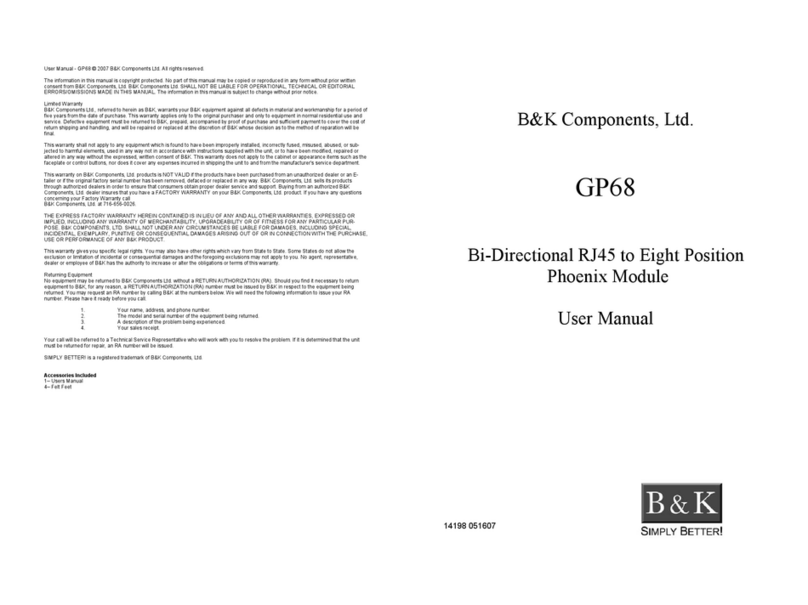 B&K GP68 user guide