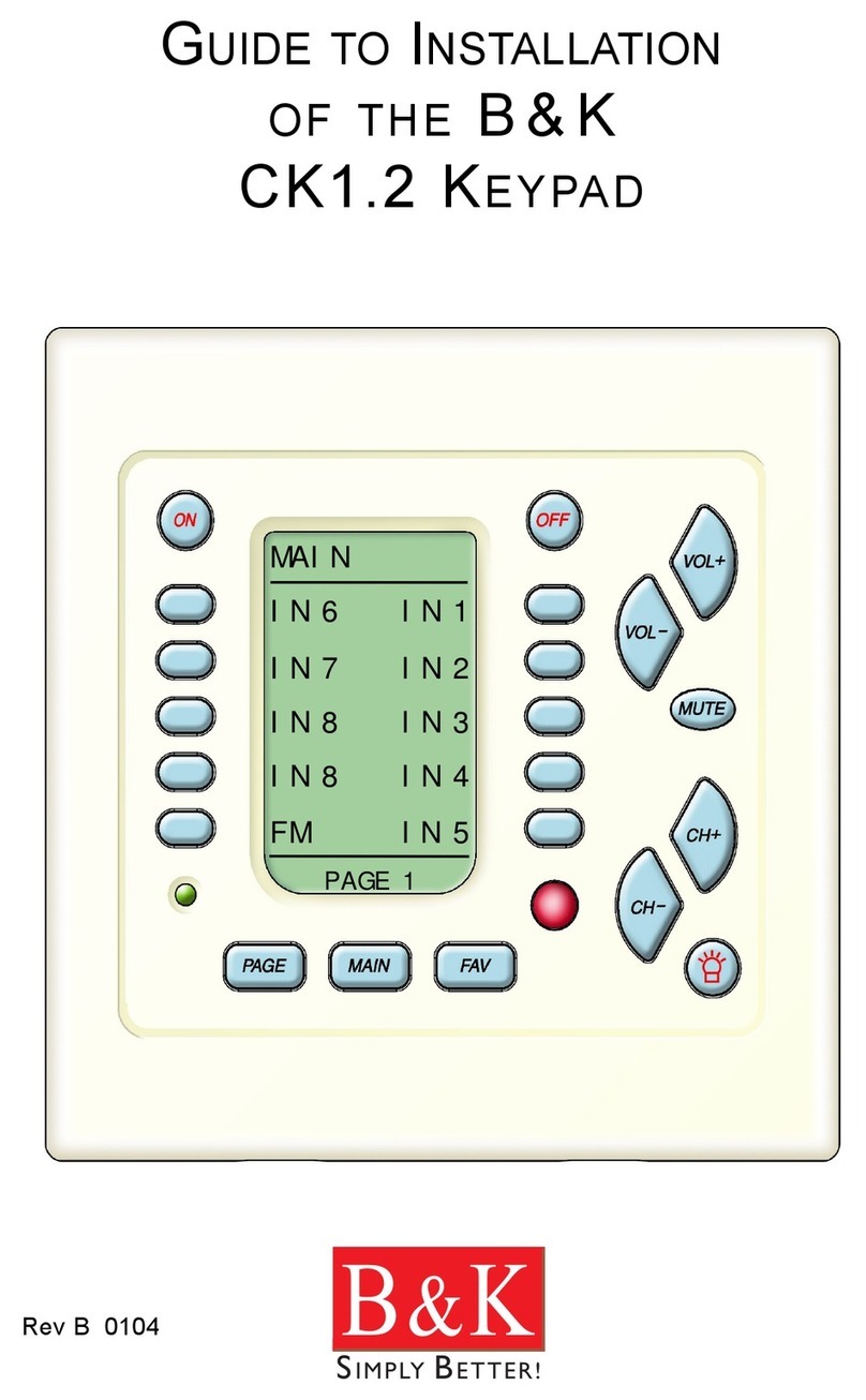 B&K CK1.2 Instruction Manual
