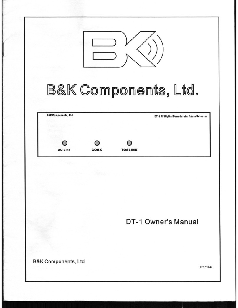B&K DT1 owner's manual