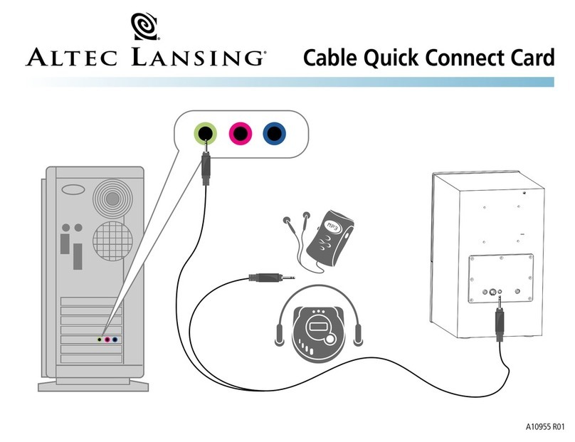 Altec Lansing VS-4121 Connection guide