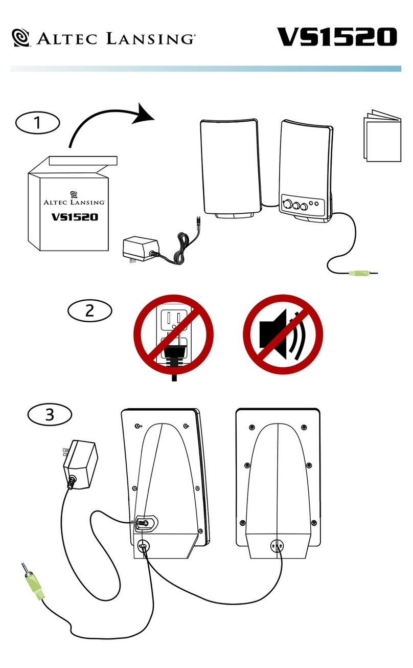 Altec Lansing VS1520 Instruction Manual