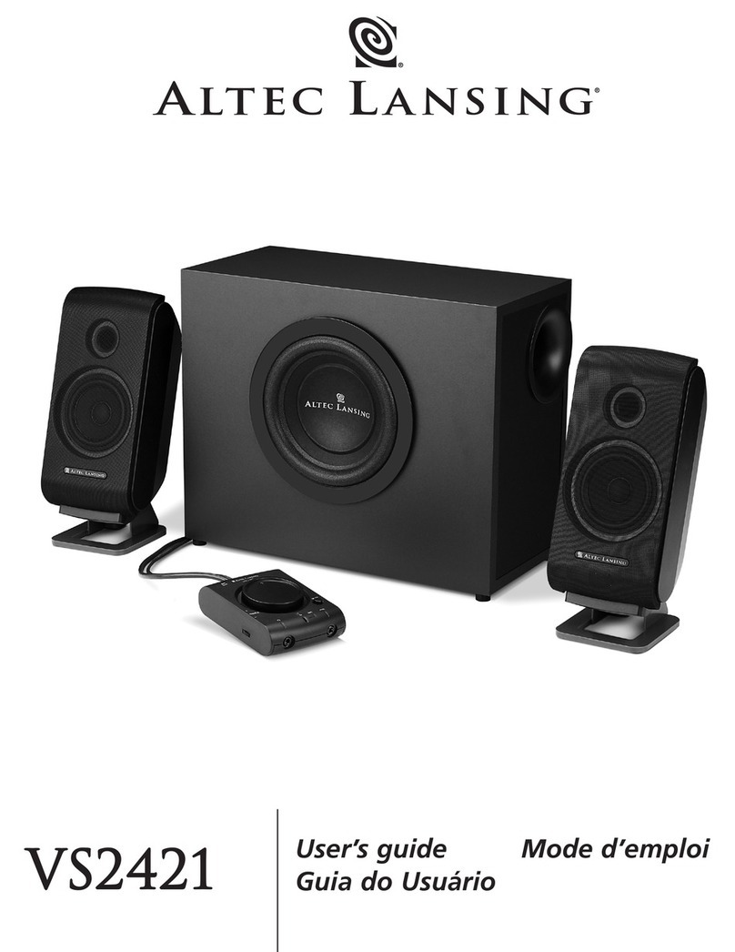 Altec Lansing VS2421 User manual