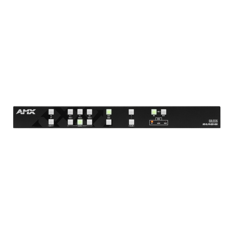 AMX Solecis AVS-SL-PR-0201-0301 Parts list manual AMX Solecis AVS-SL-PR-0201-0301 Parts list manual