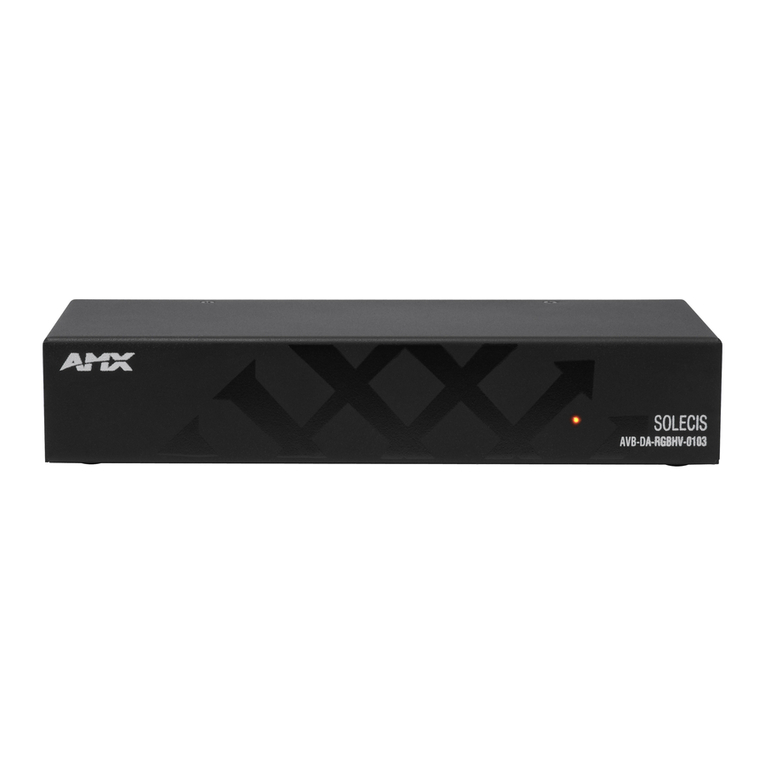 AMX Solecis AVB-DA-RGBHV-0103 installation guide