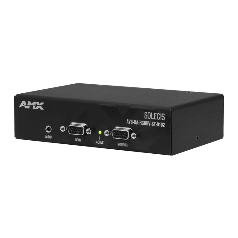 AMX Solecis AVB-DA-RGBHV-0102 installation guide