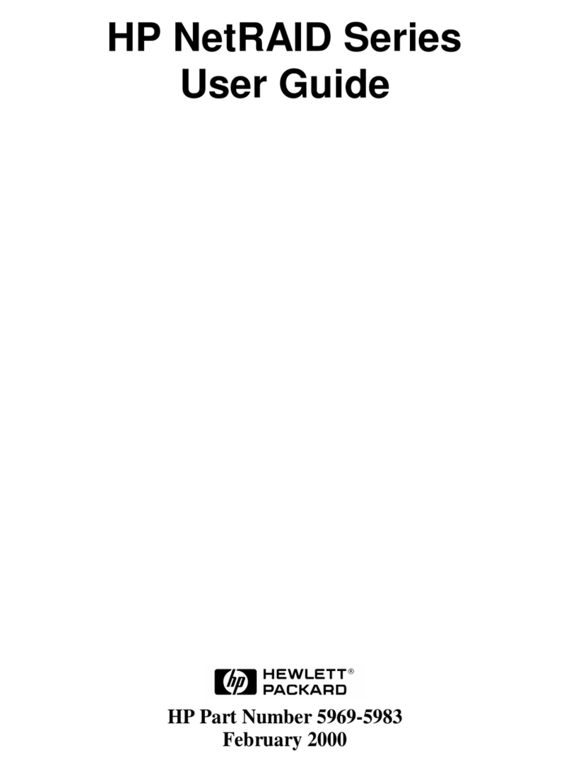 HP P3410A - NetRAID 1M RAID Controller User manual