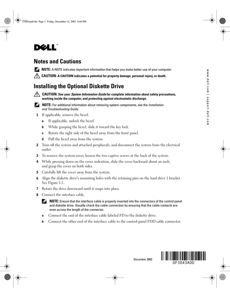 Dell PowerEdge 750 User manual Dell PowerEdge 750 User manual