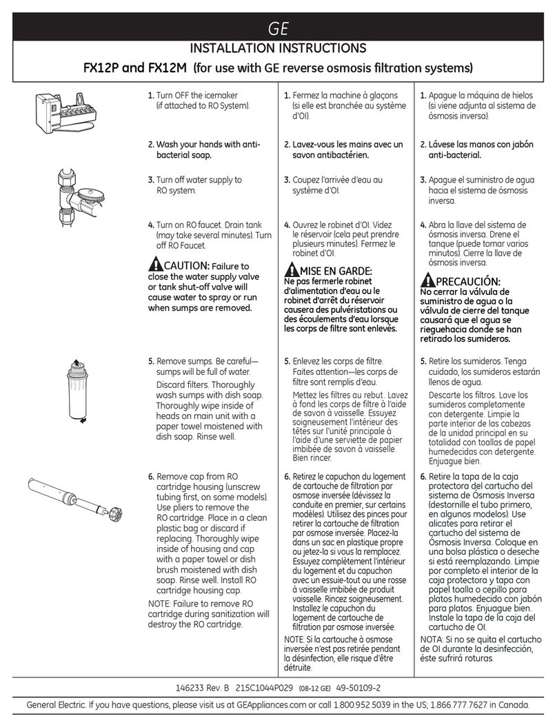 GE FX12M installation instructions GE FX12M installation instructions