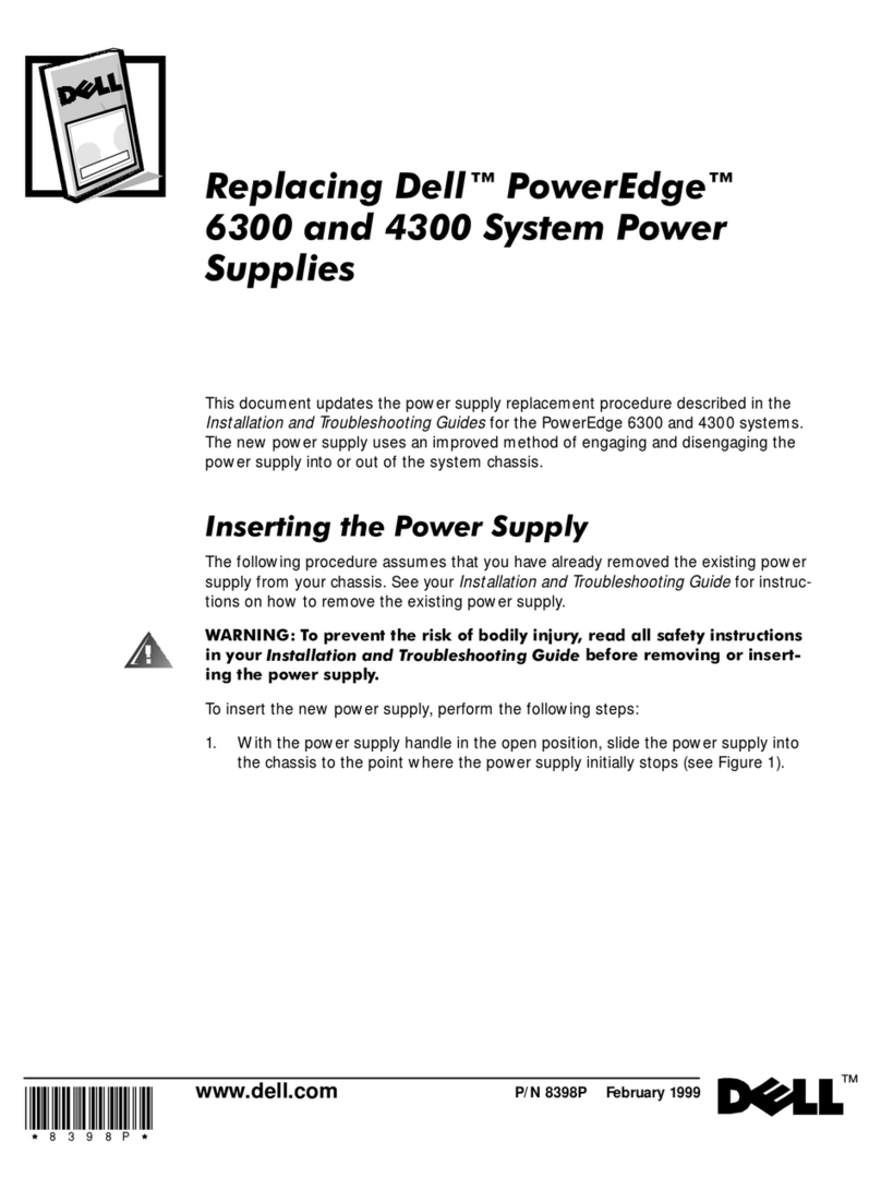 Dell PowerEdge systems 6300 Parts list manual