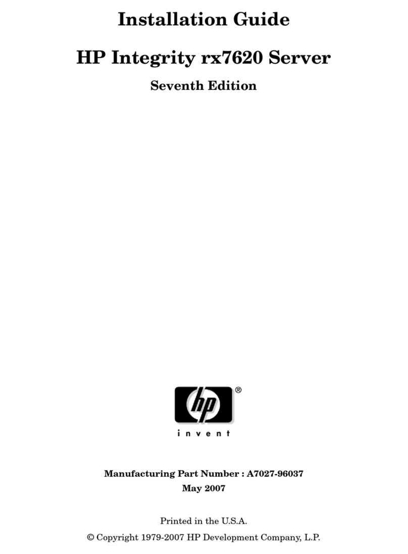 HP Integrity rx7620 User manual