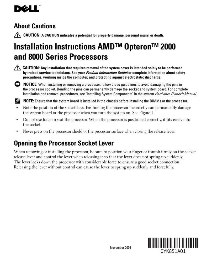 Dell PowerEdge 6950 User manual