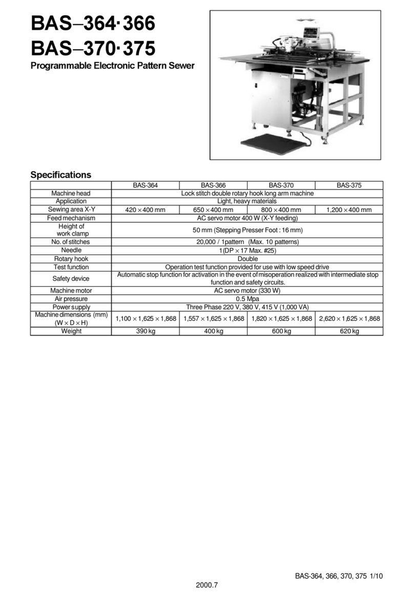 Brother BAS-364E User manual Brother BAS-364E User manual
