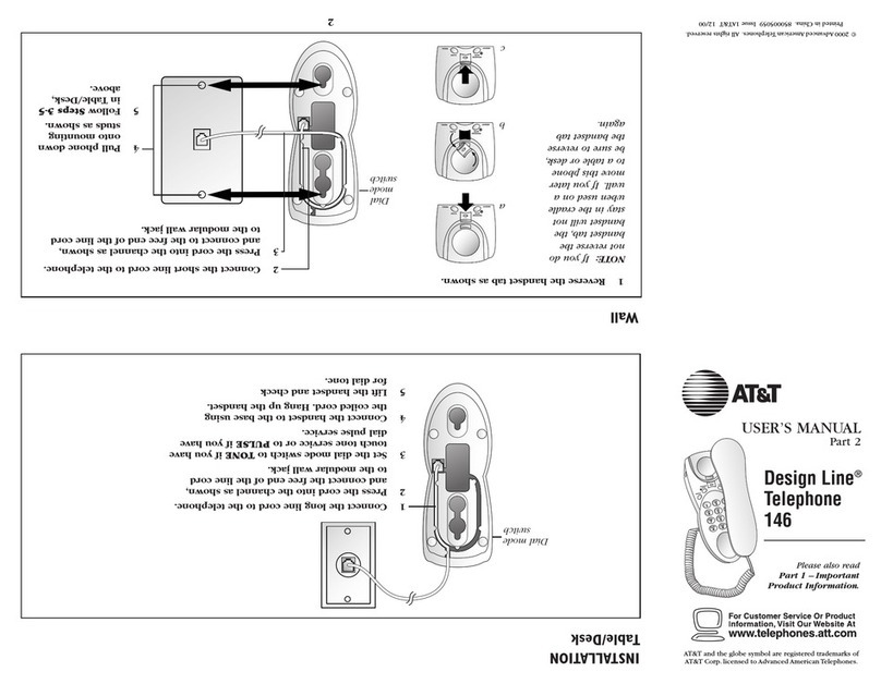 AT&T 146 User manual