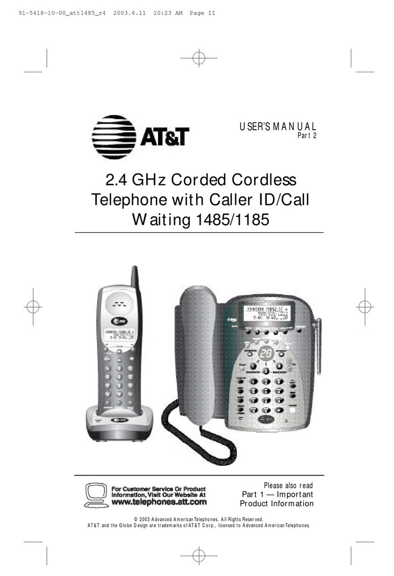 AT&T 1485 User manual