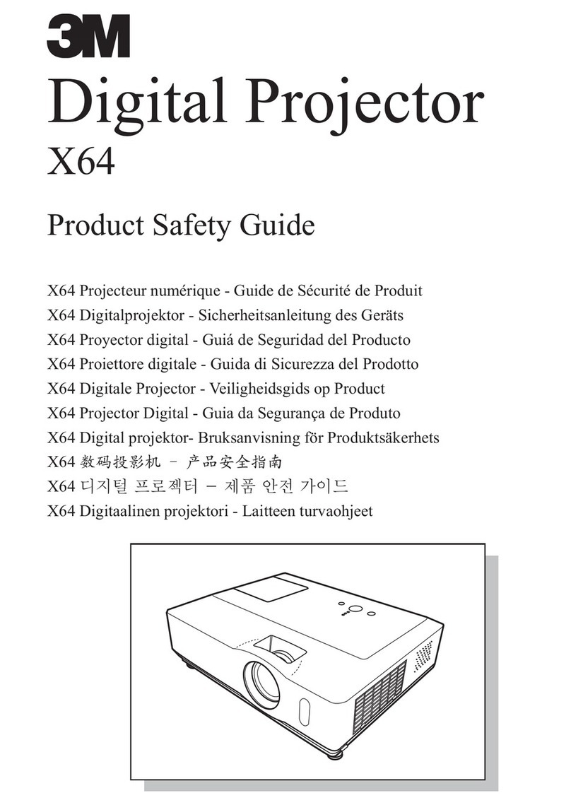 3M Digital Projector X64 Operating manual