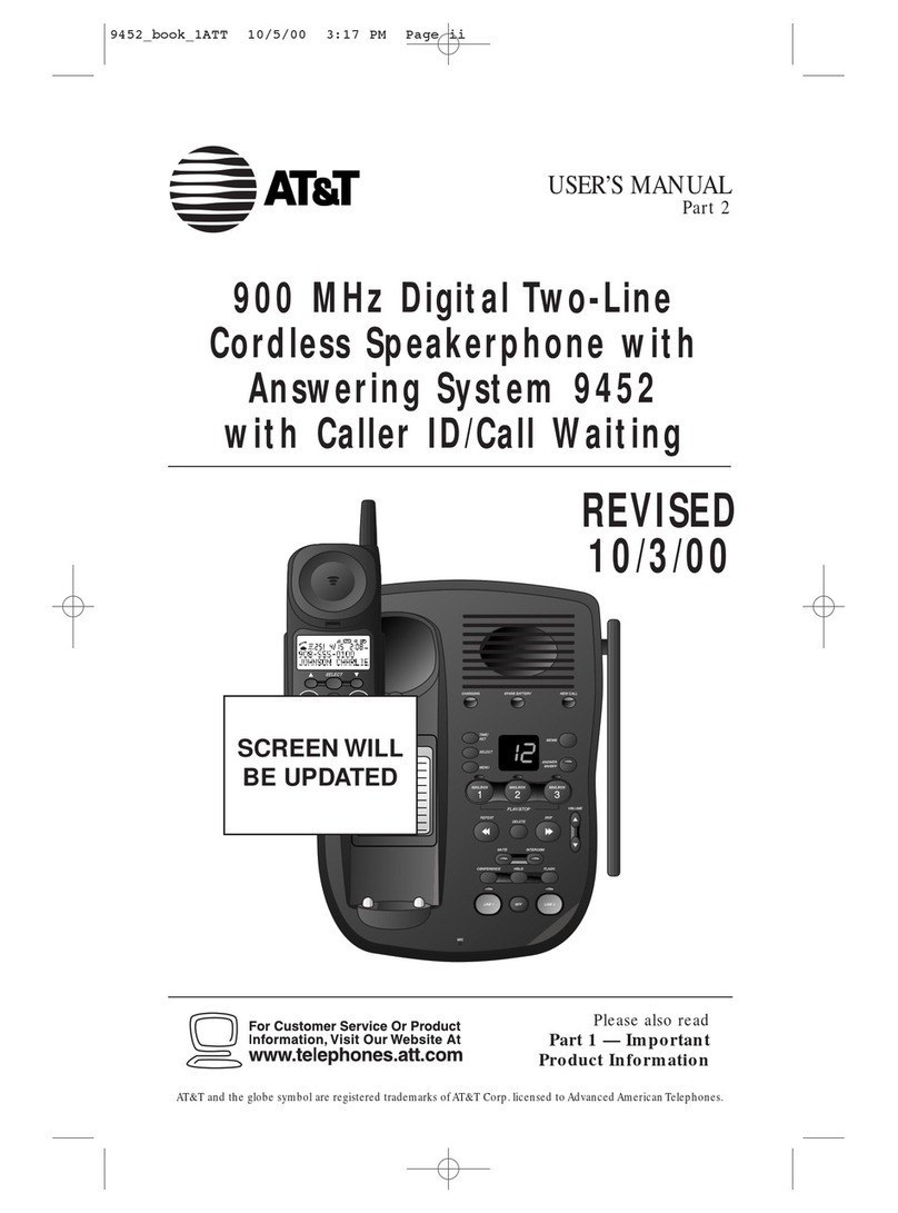 AT&T 9452 User manual