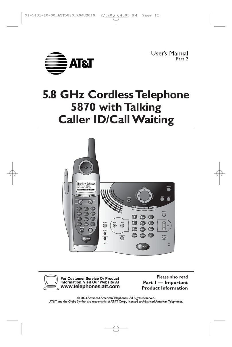 AT&T 5870 User manual