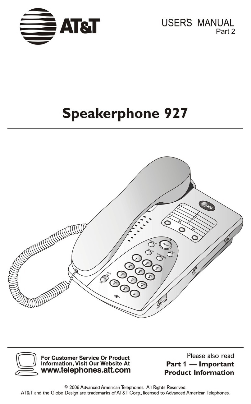 AT&T 927 User manual
