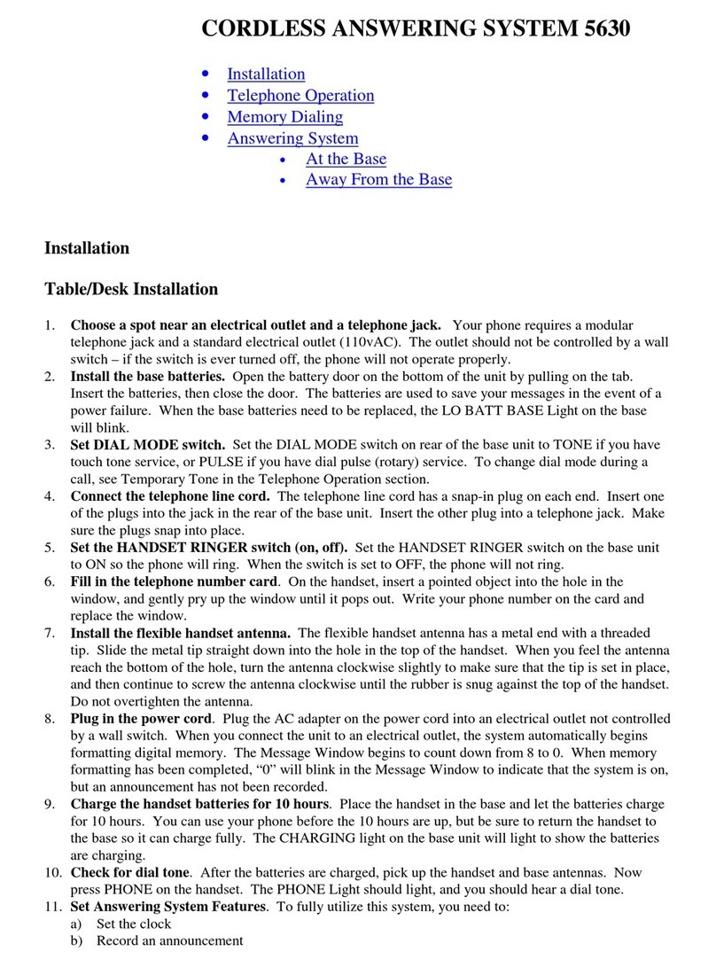 AT&T 5630 User manual