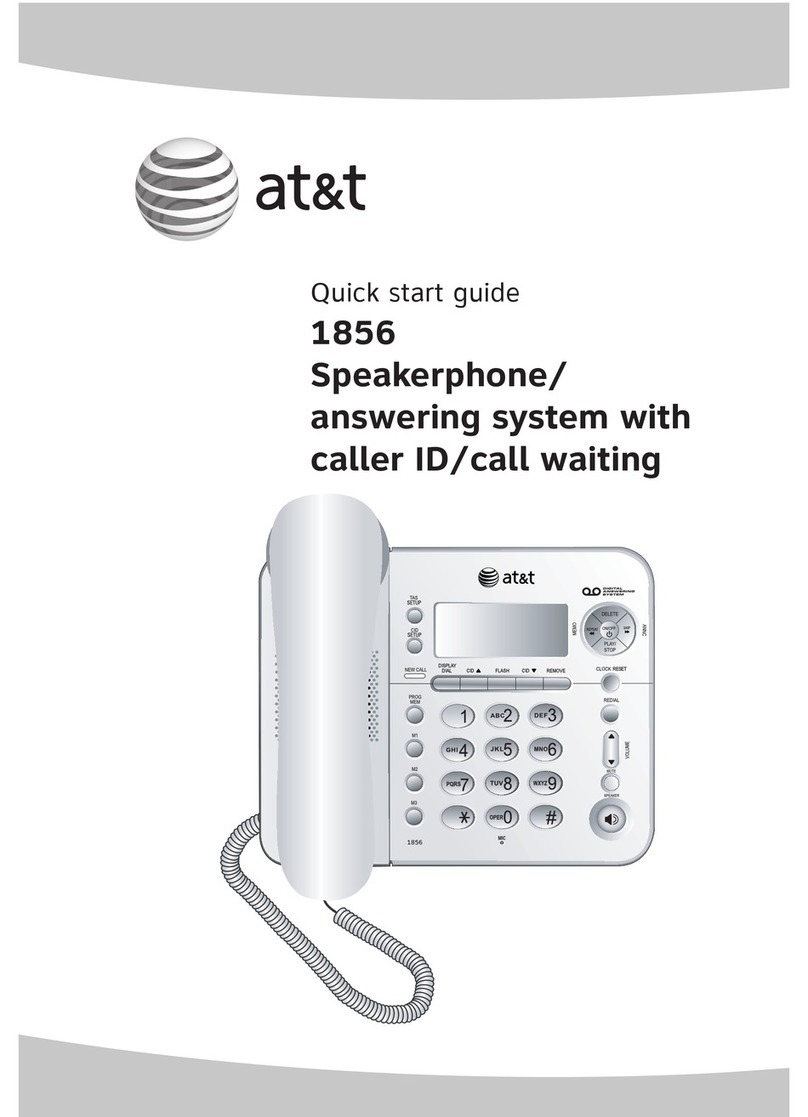 AT&T 1856 - Corded Speakerphone User manual