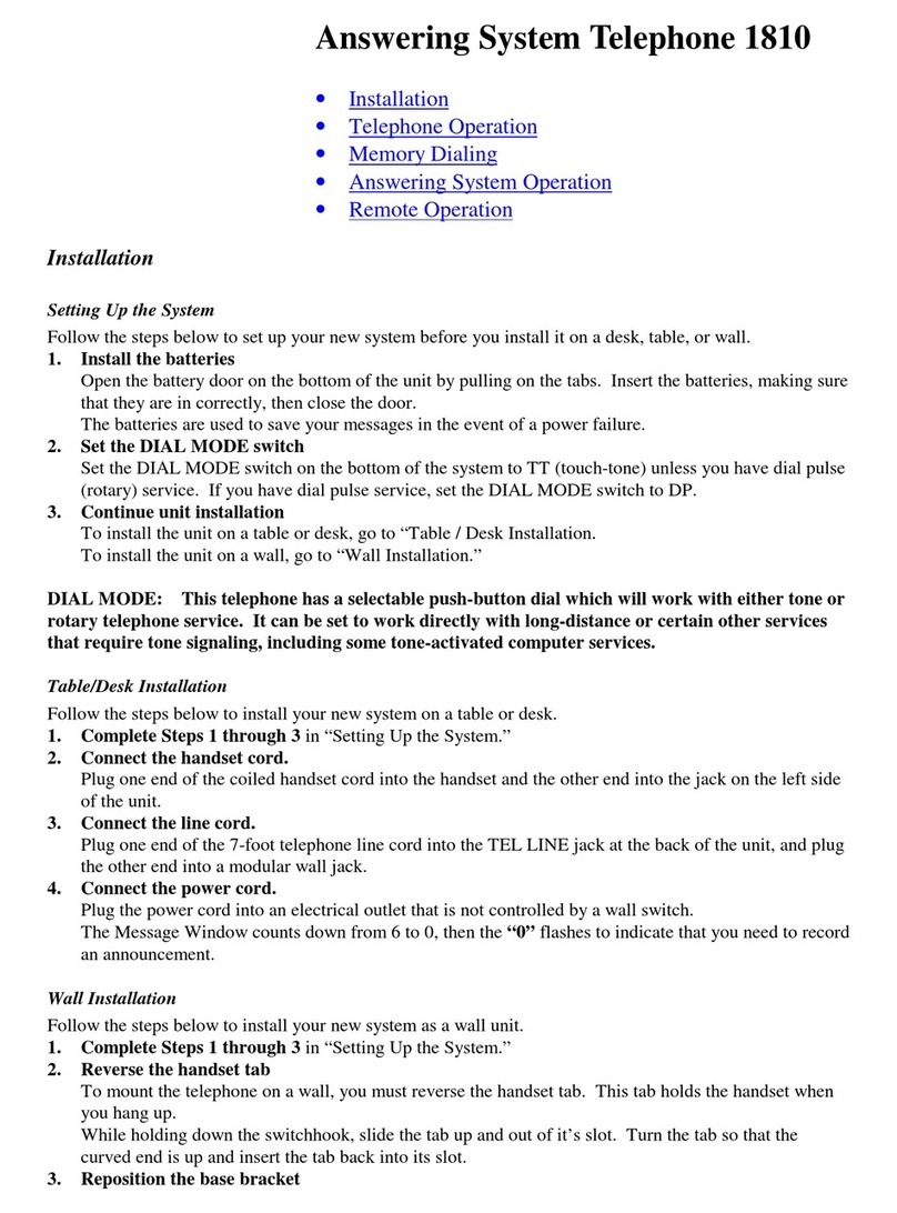 AT&T 1810 User manual