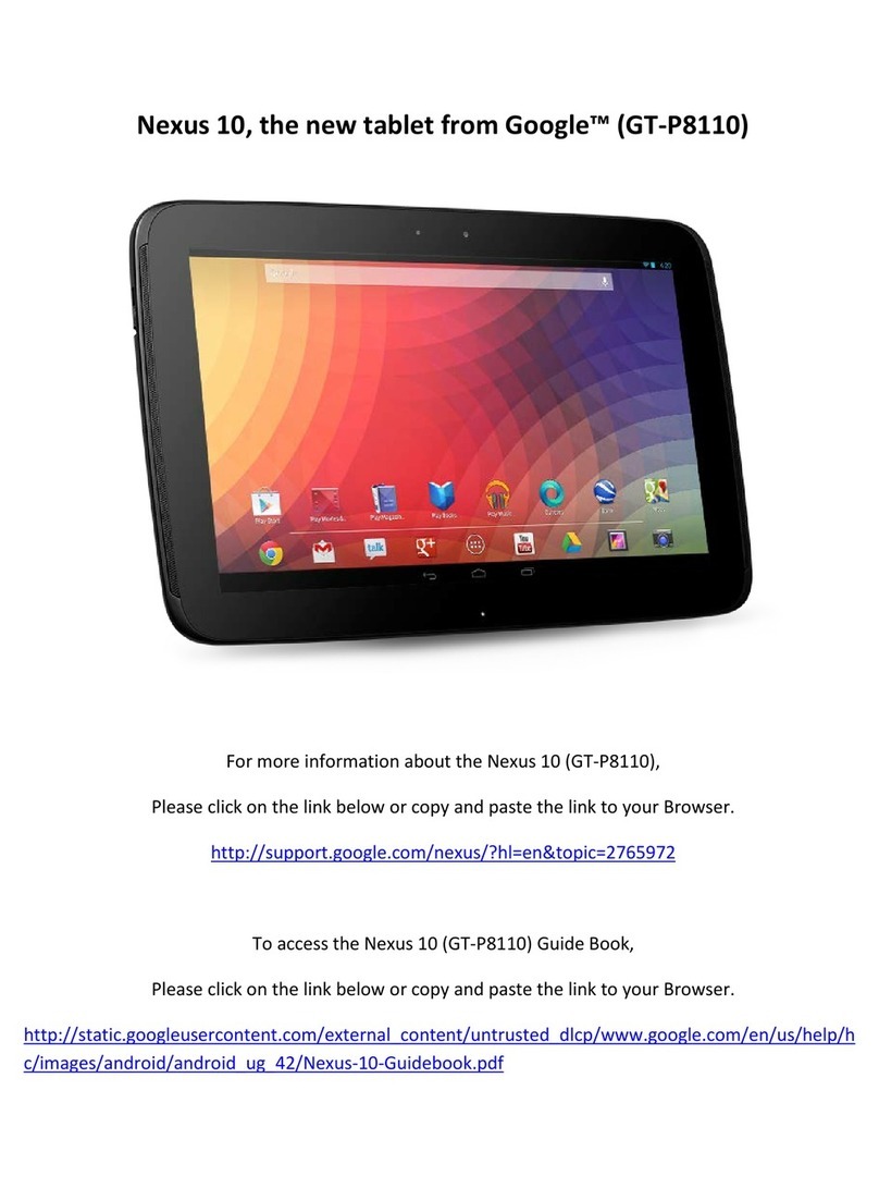 Nexus GT-P8110 user manual Nexus GT-P8110 user manual