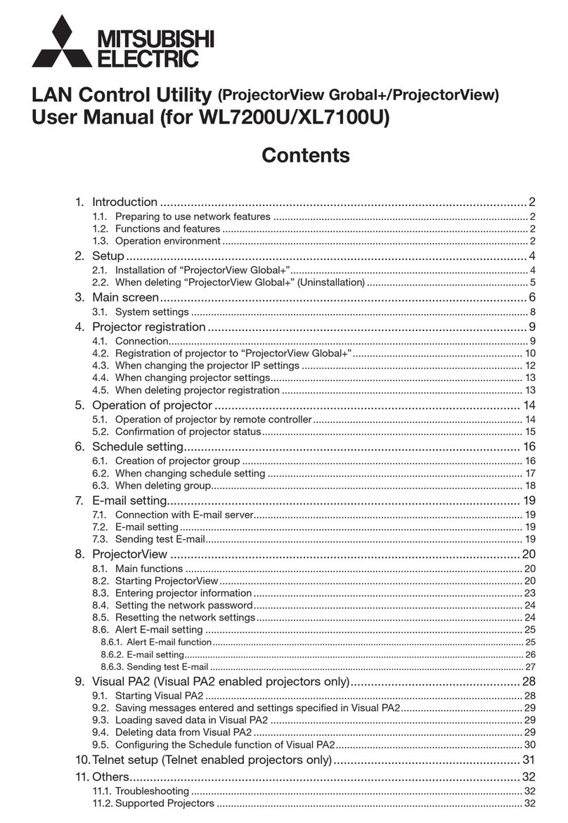 Mitsubishi Electric XL7100U User manual