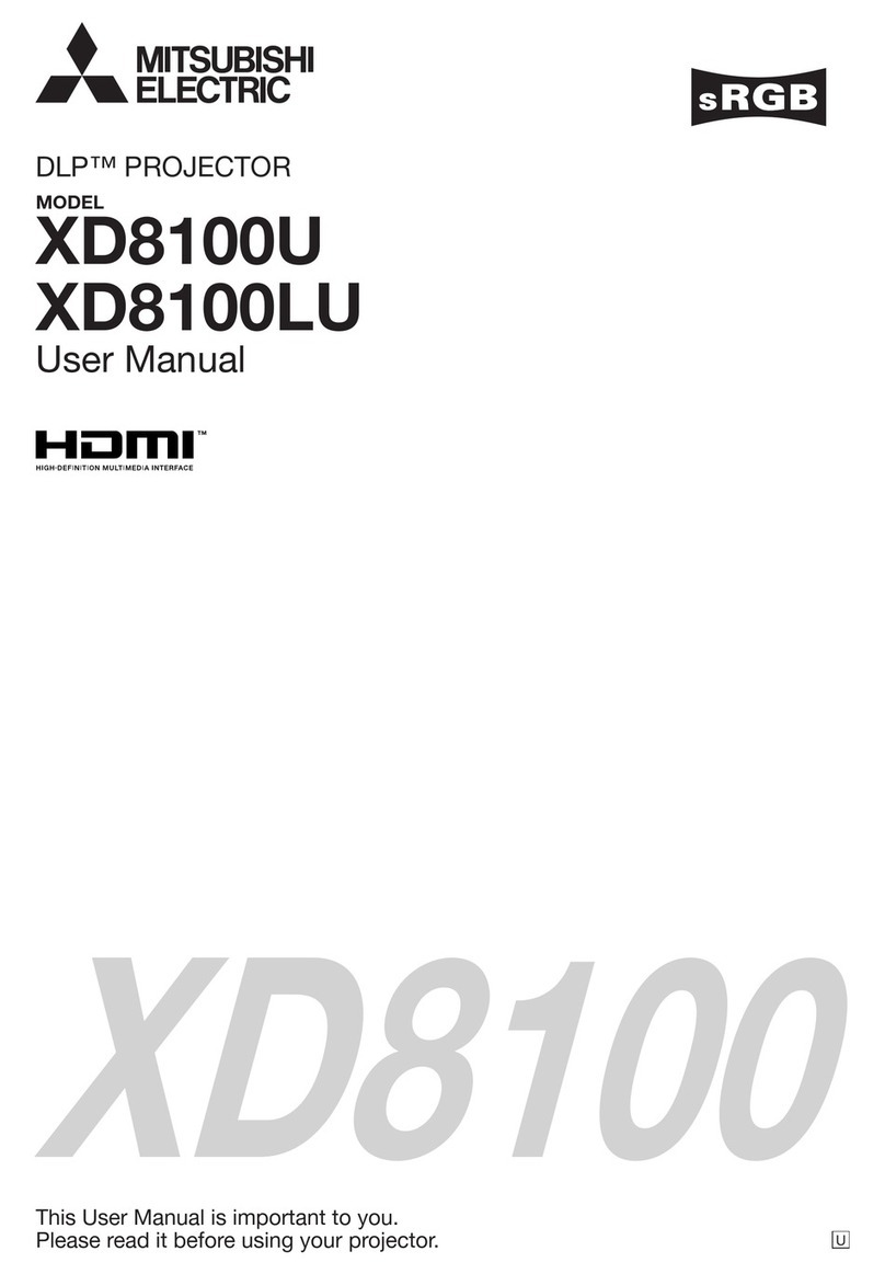Mitsubishi XD8100LU User manual