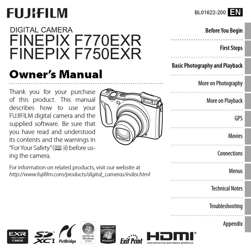 FujiFilm Finepix F750EXR owner's manual