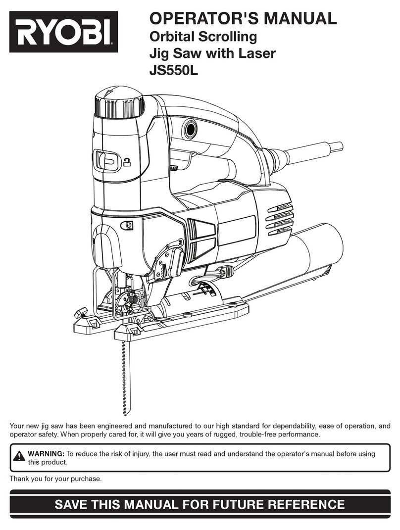 Ryobi JS550LK Operator's manual
