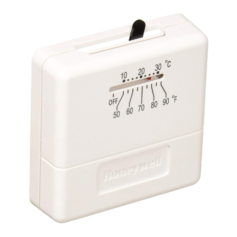 Honeywell T812A1010 - Premier 1 Heat Stage Thermostat User manual