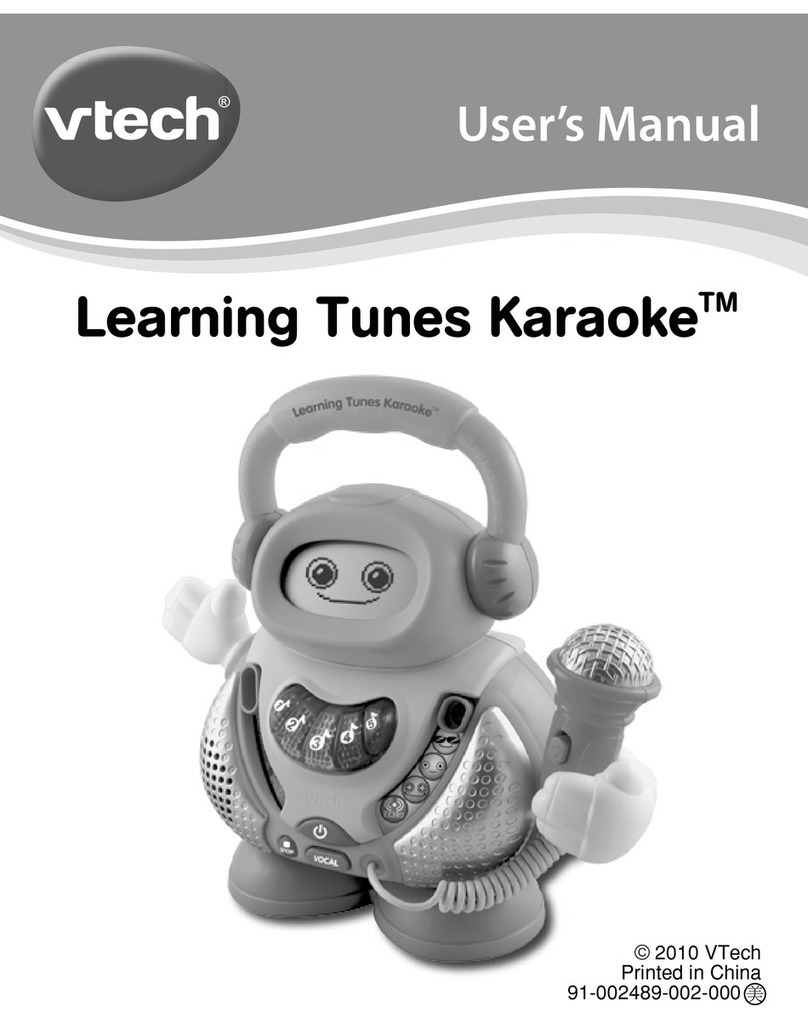 V-tech Learning Tunes Karaoke User manual