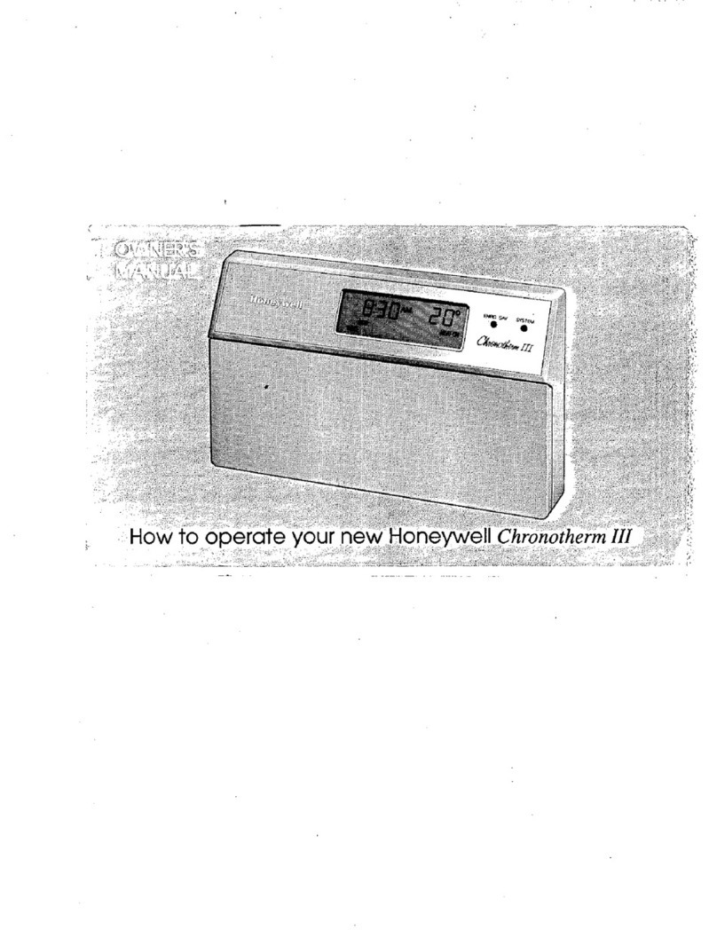 Honeywell T8600 User manual