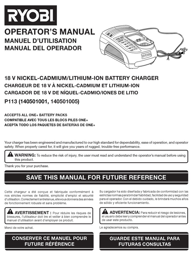 Ryobi P113 User manual
