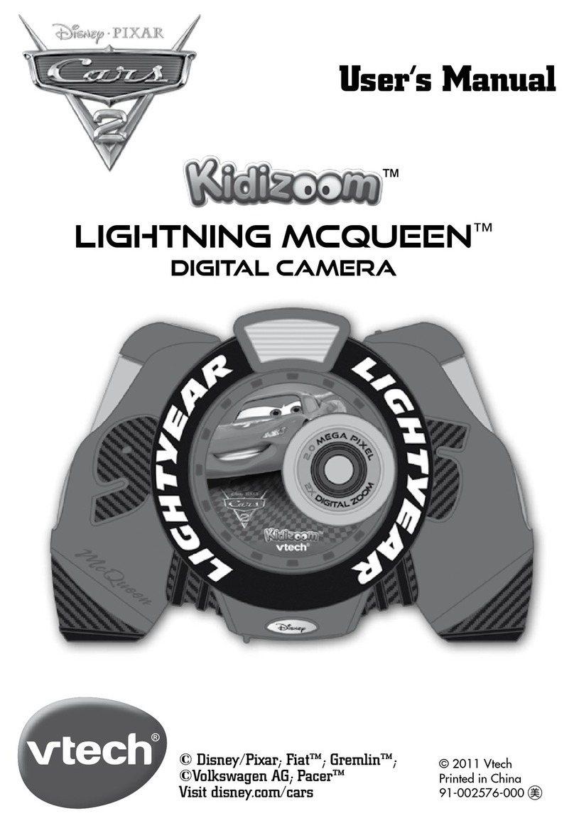 V-tech Kidizoom Lightning McQueen Digital Camera User manual
