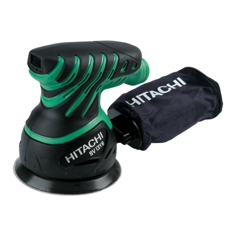 Hitachi SV13YA - 5" Random Orbit Finishing Sander Operator's manual