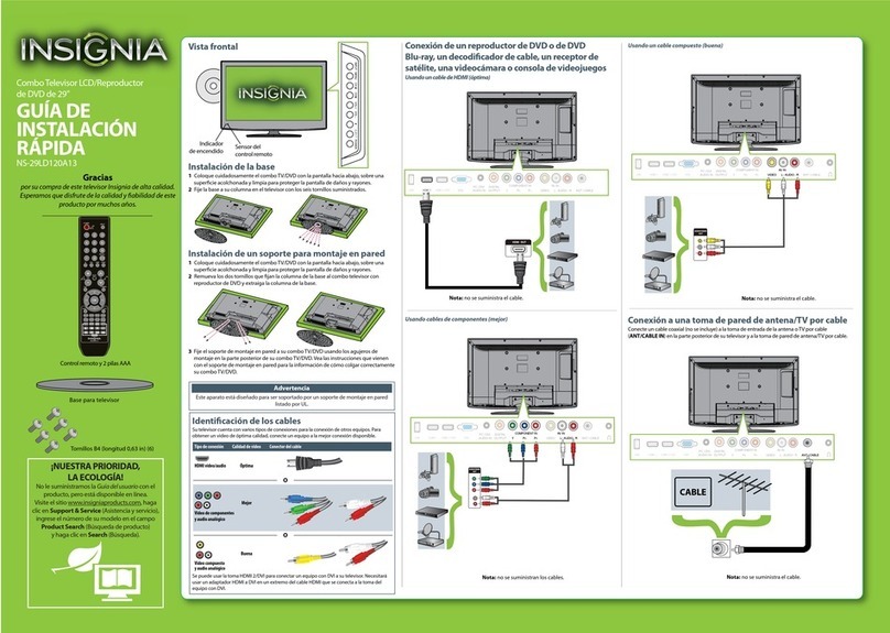 Insignia NS-29LD120A13 Parts list manual