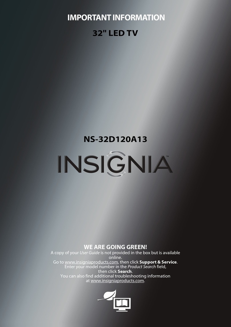 Insignia NS-32D120A13 Important information