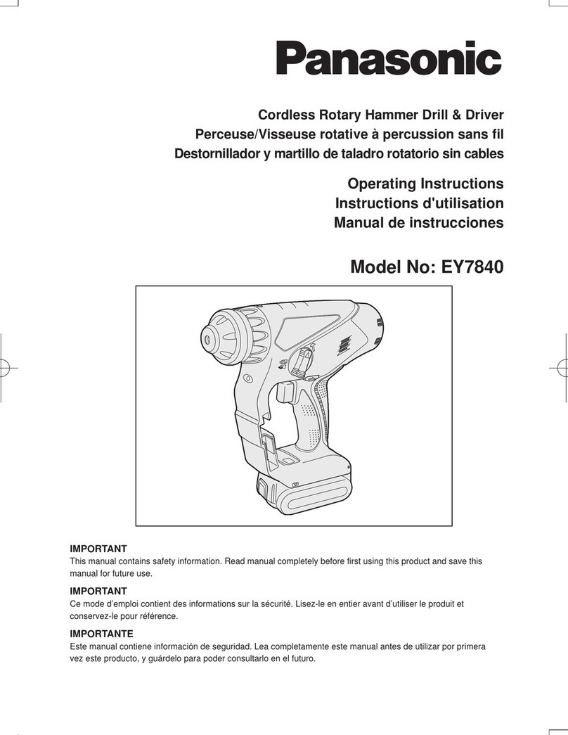 Panasonic EY7840 operating instructions