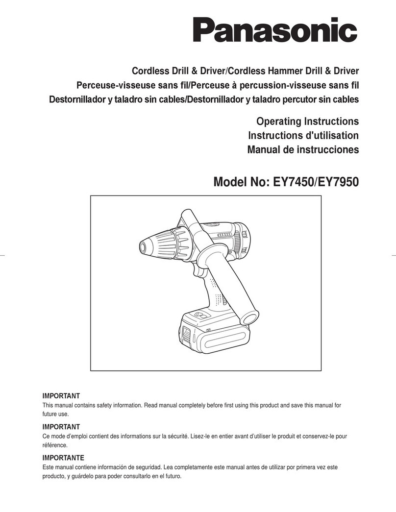 Panasonic EY7450 User manual Panasonic EY7450 User manual