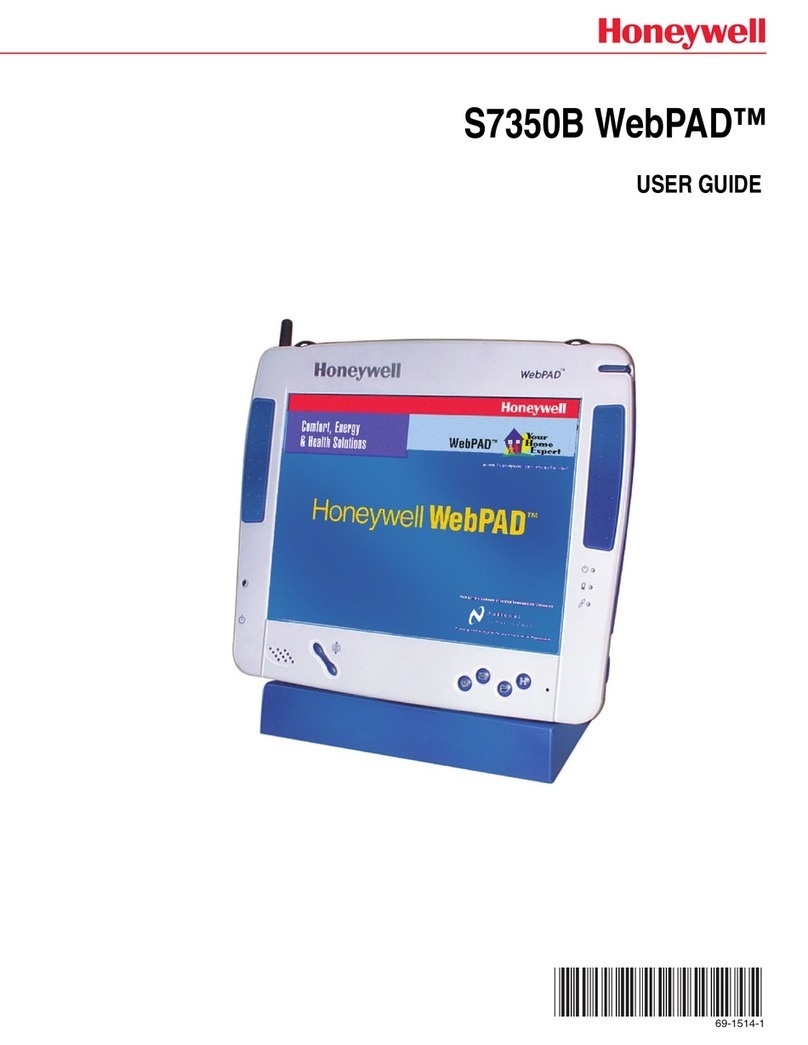 Honeywell WebPAD S7350B user guide