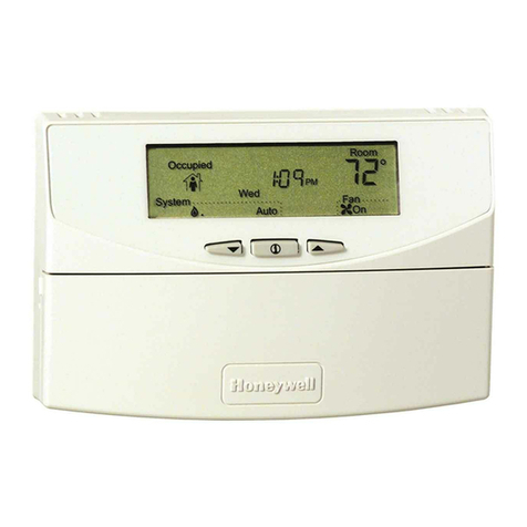 Honeywell T7351F2010 - Digital Thermostat, 3h User manual Honeywell T7351F2010 - Digital Thermostat, 3h User manual