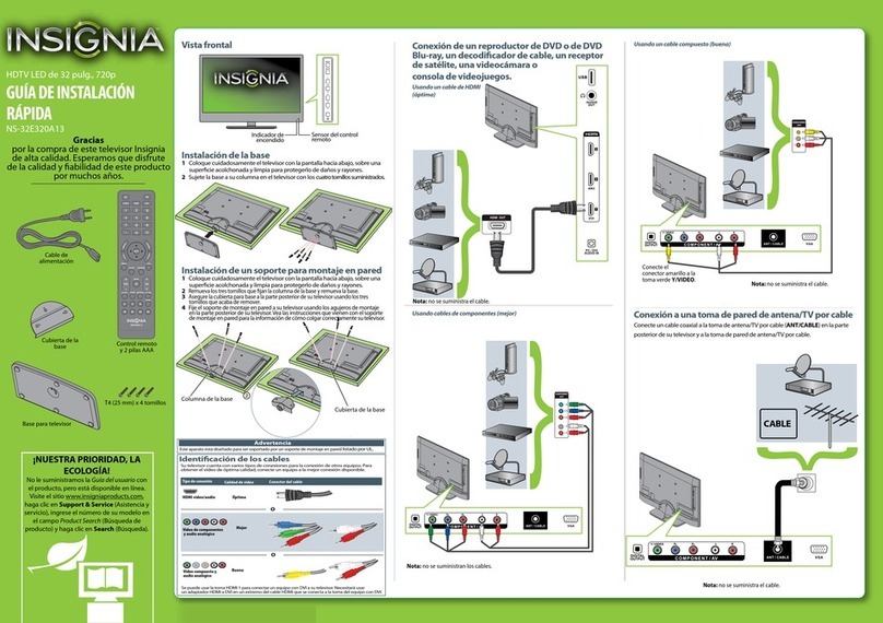 Insignia NS-32E320A13 Parts list manual