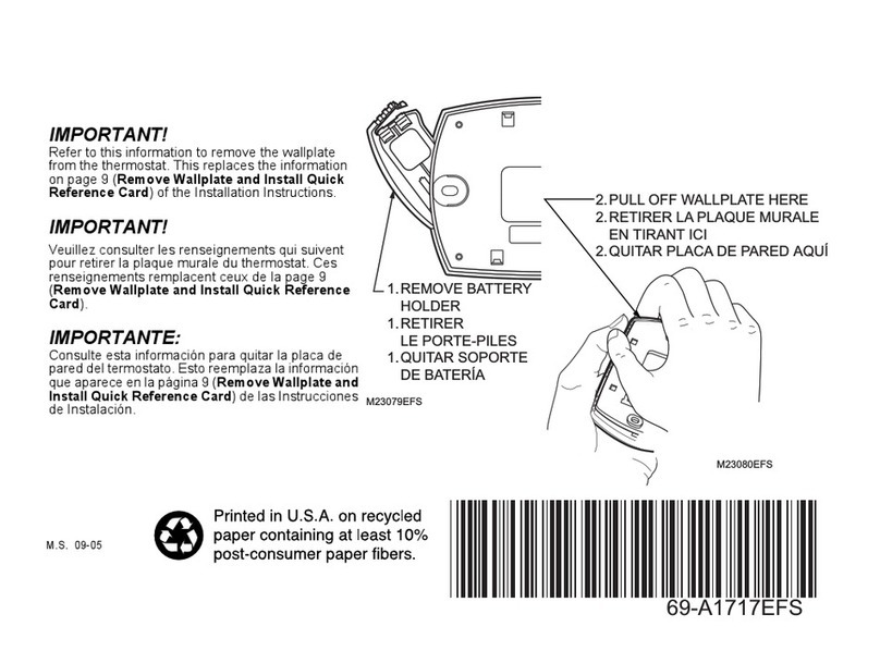 Honeywell RTH6300 User manual