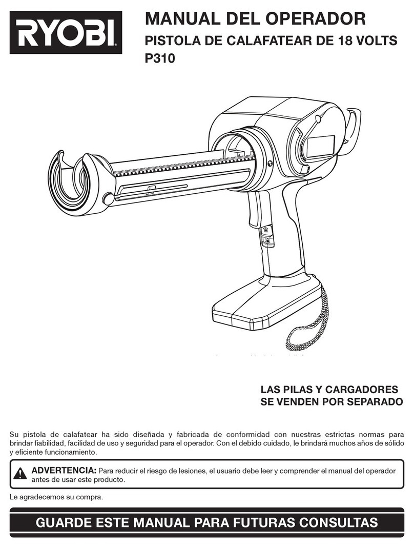 Ryobi P310 User manual