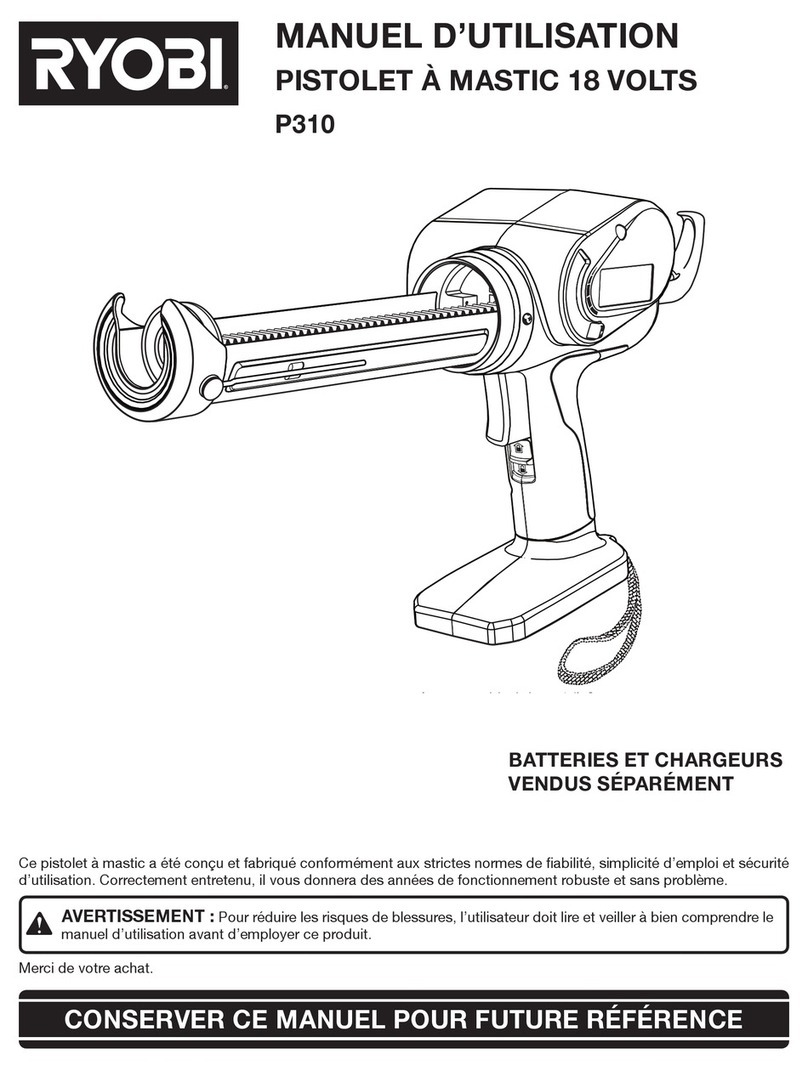 Ryobi P310 User manual