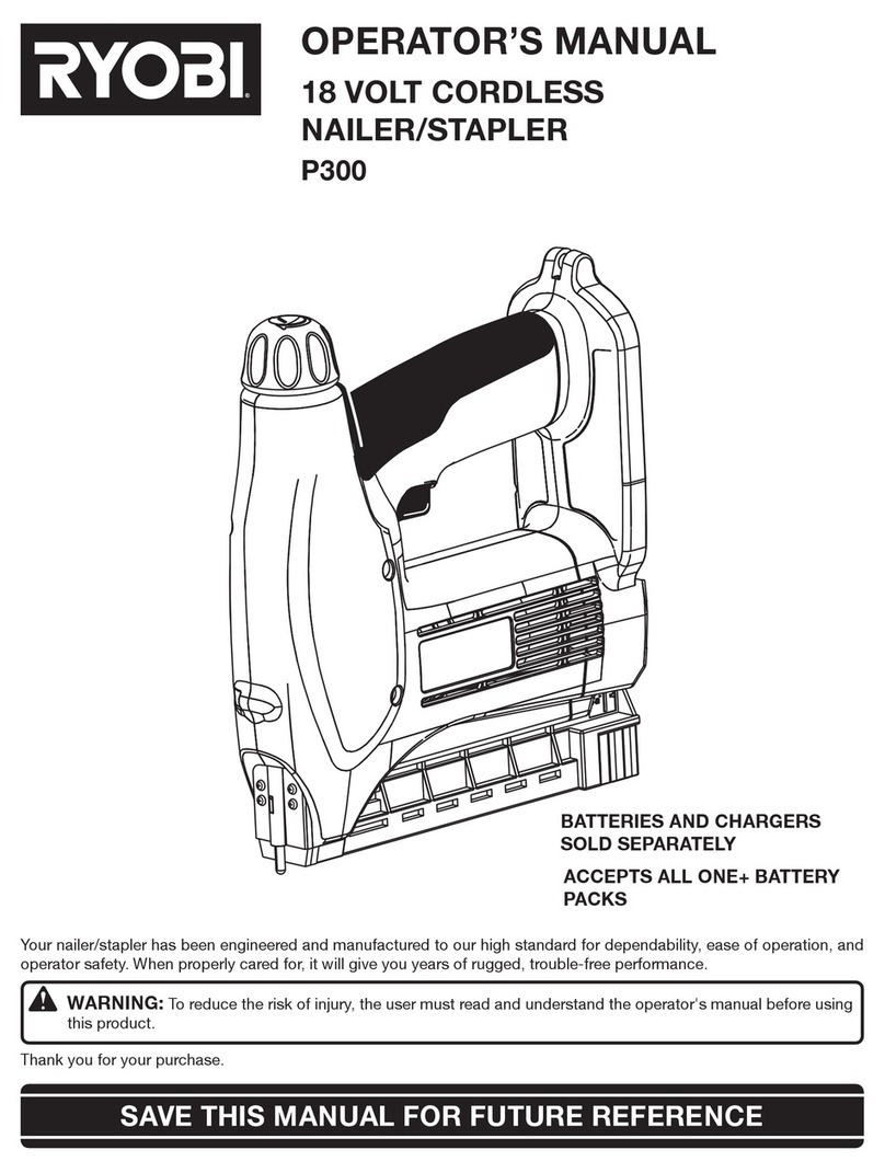 Ryobi P301 Operator's manual Ryobi P301 Operator's manual