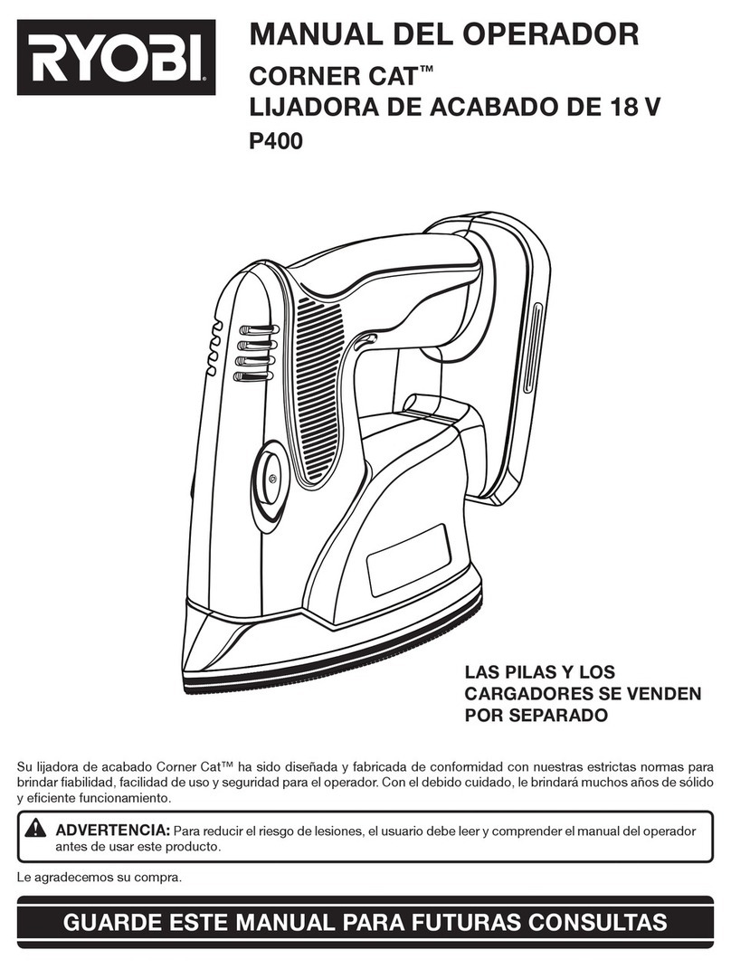 Ryobi P400 Manual del operador